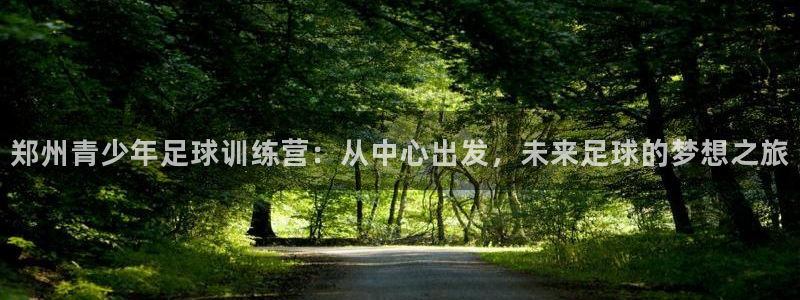 米兰体育网页版登录：郑州青少年足球训练营：从中心出发，未来足球的梦想之旅
